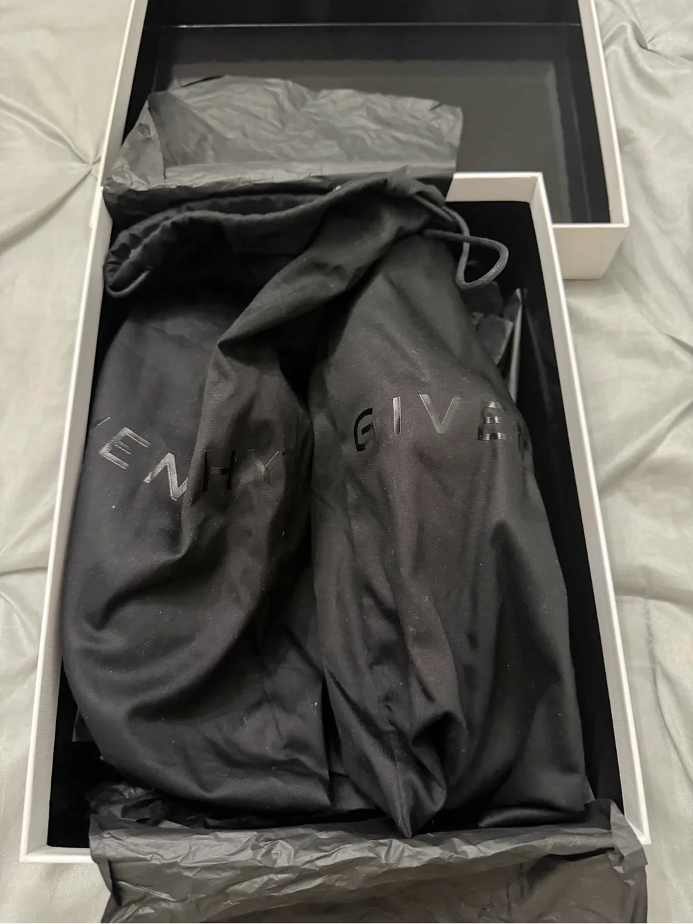 Givenchy  Women White Leather Slip-On Sneakers with Black Logo Strap